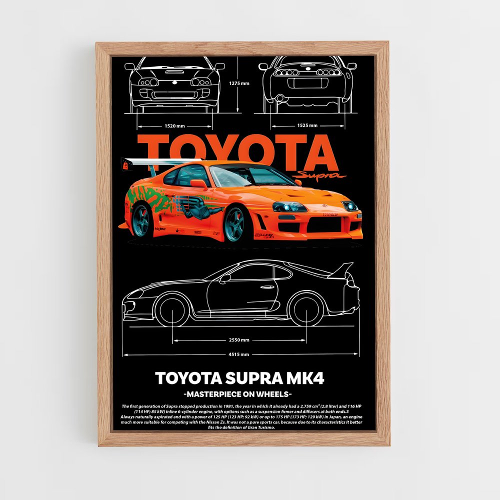 Poster Supra Legend – affiche Toyota (vue 4)